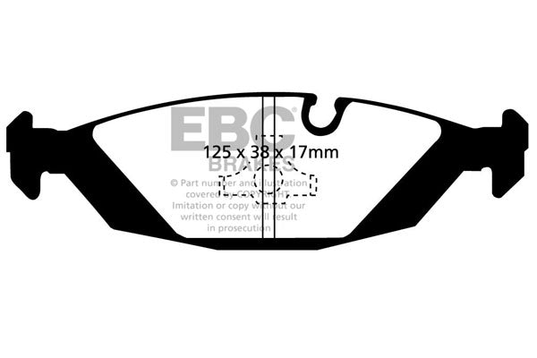 Pastiglie Freno EBC Greenstuff DP2447 per BMW Serie 3 (E30), BMW Serie 5 (E28) e altre