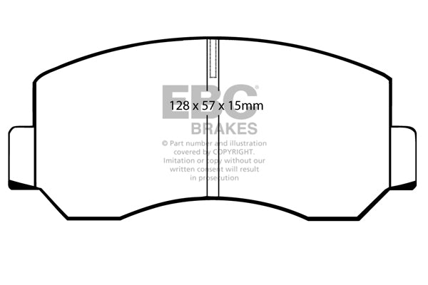 Pastiglie Freno EBC Ultimax DP451 per Mazda E1600 Panel Van