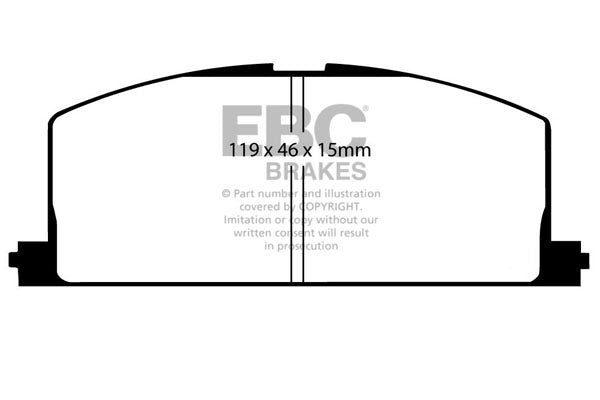 Pastiglie Freno EBC Ultimax DP453 per Toyota Corolla, Toyota Carina e altre