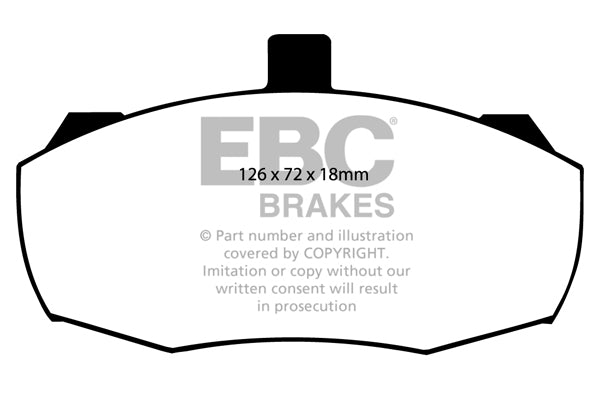 Pastiglie Freno EBC Ultimax DP462 per LDV Convoy (3.1/3.5 Ton), Land Rover 110/130 e altre