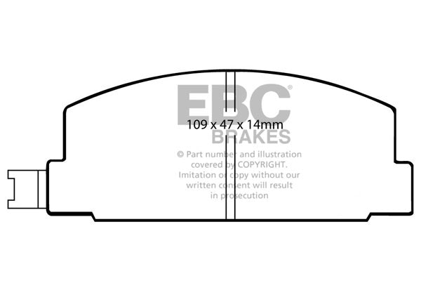 Pastiglie Freno EBC Ultimax DP469 per Subaru Leone (Serie 2), Subaru 284/MV/Shifter e altre