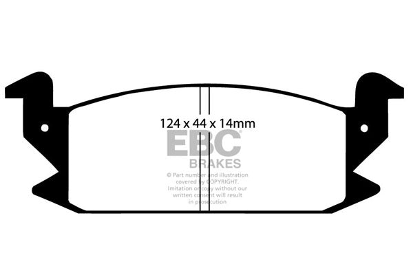 Pastiglie Freno EBC Ultimax DP475 per Daihatsu Charade