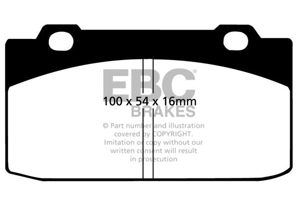 Pastiglie Freno EBC Ultimax DP506 per Nissan Cherry Europe e Alfa Romeo Arna