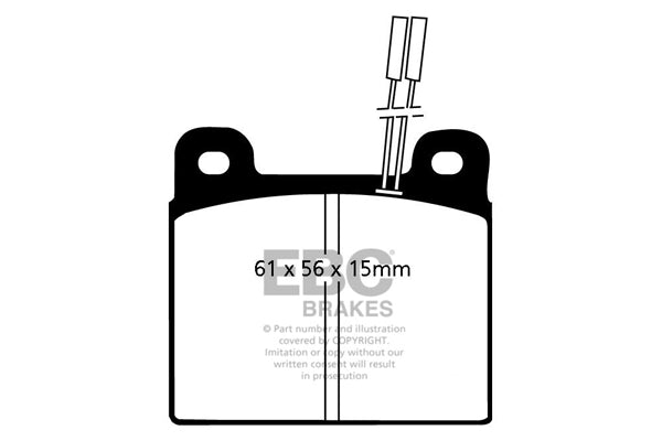 Pastiglie Freno EBC Ultimax DP507 per Alfa Romeo Giulietta (116), Alfa Romeo 75 e altre