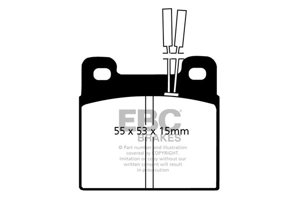 Pastiglie Freno EBC Ultimax DP508 per Alfa Romeo 75, Alfa Romeo 90 e altre