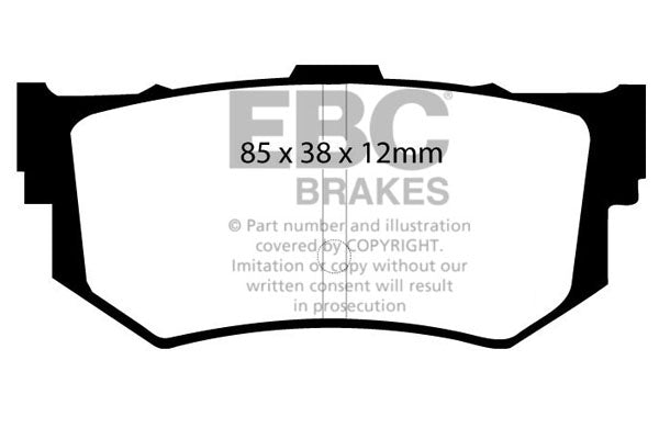 Pastiglie Freno EBC Ultimax DP514 per Honda Prelude e Honda Accord