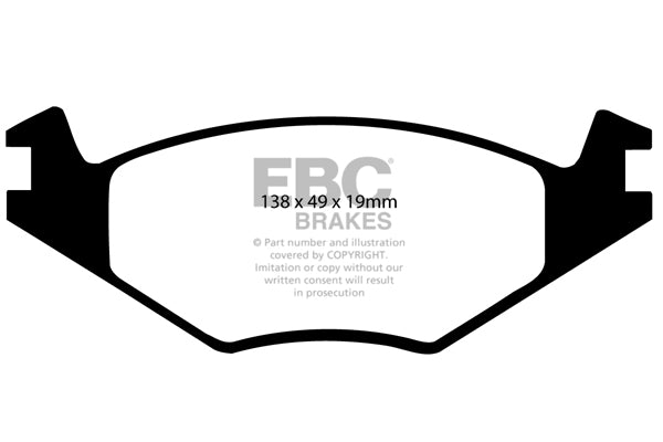 Pastiglie Freno EBC Greenstuff DP2517/2 per Volkswagen Passat, Volkswagen Golf (Mk3) e altre
