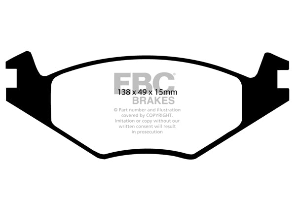 Pastiglie Freno EBC Bluestuff NDX DP5517NDX per Volkswagen Passat, Seat Ibiza (6K) e altre