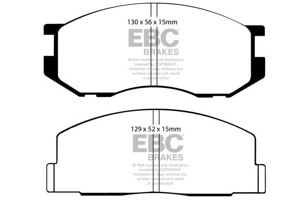 Pastiglie Freno EBC Ultimax DP536 per Toyota Spacecruiser e Toyota Lite-Ace