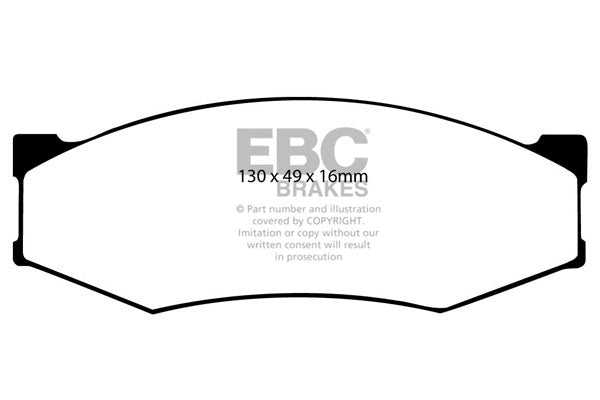 Pastiglie Freno EBC Ultimax DP538 per Nissan Bluebird, Nissan Pick Up e altre