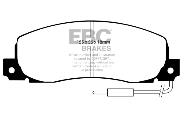 Pastiglie Freno EBC Ultimax DP544 per Renault Trafic, Opel Arena e altre