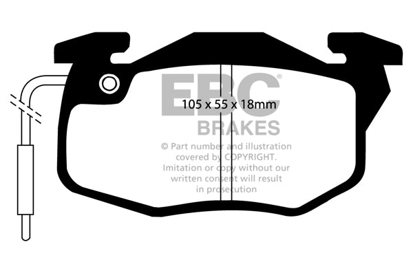 Pastiglie Freno EBC Ultimax DP545 per Peugeot 405, Renault 18 e altre