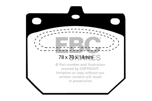 Pastiglie Freno EBC Ultimax DP562 per Nissan Pick Up, Nissan 280C e altre
