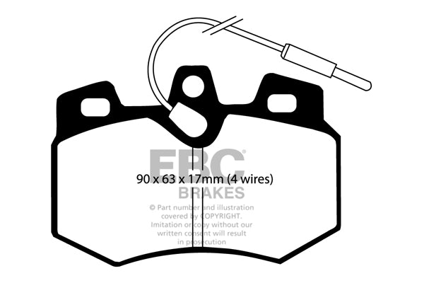 Pastiglie Freno EBC Ultimax DP575 per Citroen Visa, Citroen C15 e altre