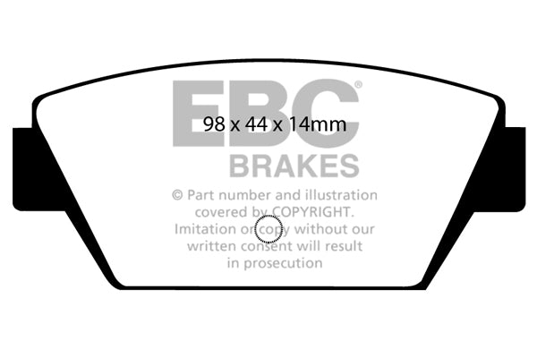 Pastiglie Freno EBC Greenstuff DP2576 per Mitsubishi Galant, Mitsubishi Lancer e altre