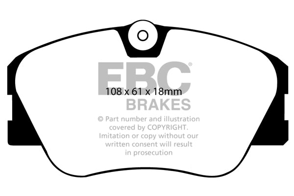 Pastiglie Freno EBC Ultimax DP577 per Mercedes-Benz (W124), Mercedes-Benz Classe E (W124) e altre