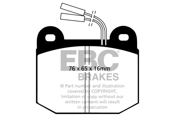 Pastiglie Freno EBC Ultimax DP578 per Alfa Romeo 75, Alfa Romeo 90 e altre