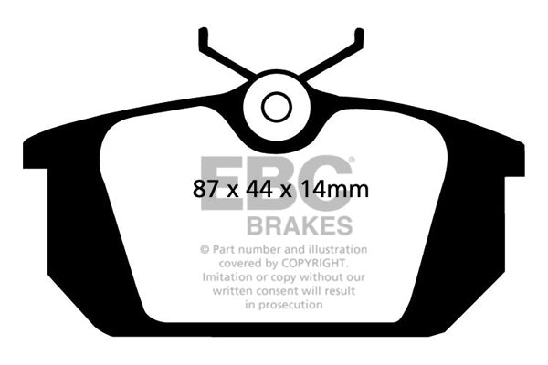 Pastiglie Freno EBC Ultimax DP596 per Lancia Dedra, Fiat Tipo e altre