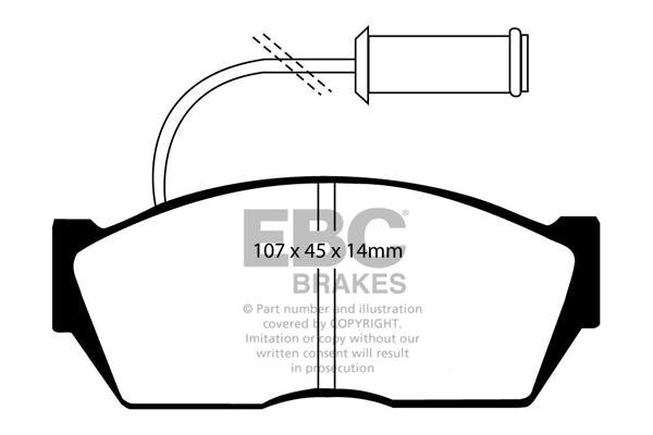 Pastiglie Freno EBC Ultimax DP606 per Rover 200 e Honda Ballade