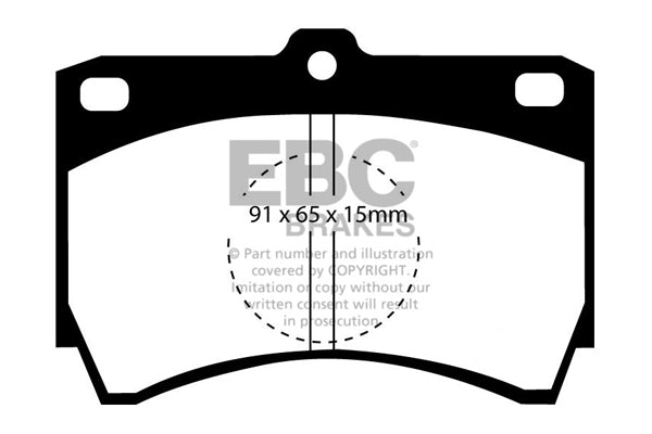 Pastiglie Freno EBC Ultimax DP607 per Mazda 323 e Mazda 323 Estate