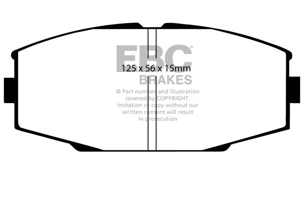 Pastiglie Freno EBC Greenstuff DP2610 per Toyota Supra e Toyota Crown