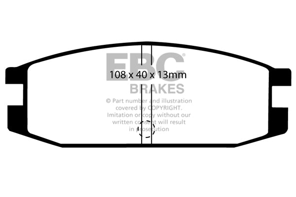 Pastiglie Freno EBC Ultimax DP611 per Mitsubishi Pajero e Mitsubishi Shogun