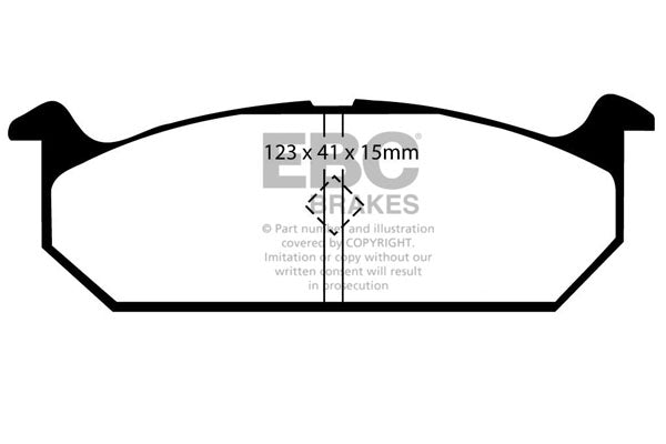 Pastiglie Freno EBC Ultimax DP613 per Suzuki Swift