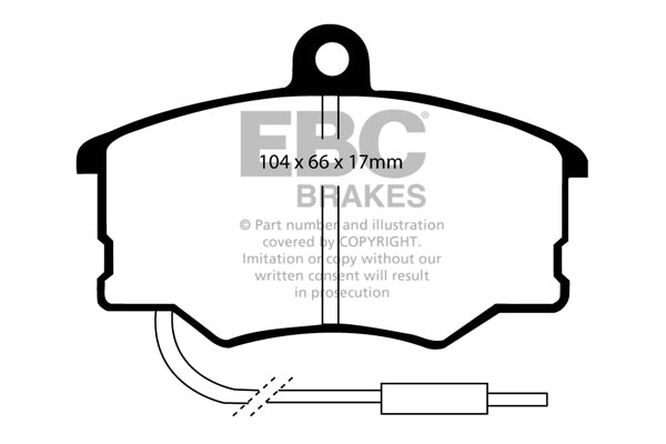 Pastiglie Freno EBC Ultimax DP616 per Lancia Thema e Fiat Croma