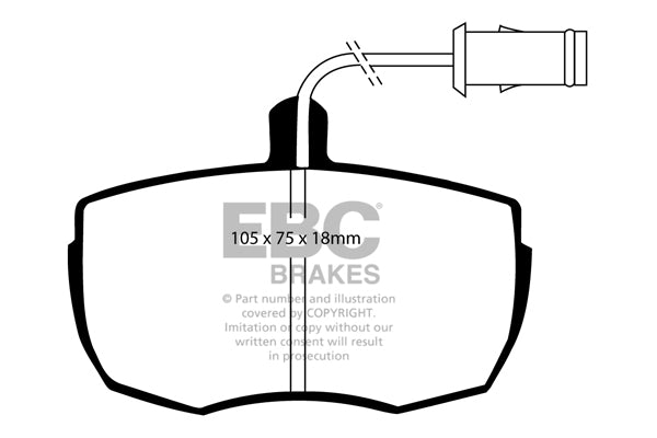 Pastiglie Freno EBC Greenstuff DP6622 per Land Rover 90, Land Rover Range Rover e altre