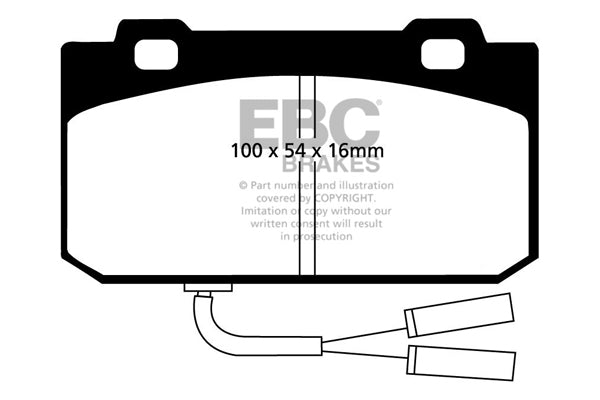 Pastiglie Freno EBC Ultimax DP625 per Alfa Romeo 33, Alfa Romeo Sprint e altre