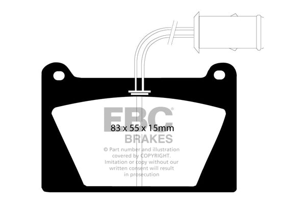 Pastiglie Freno EBC Ultimax DP627 per Austin Metro, Reliant Scimitar SS1 e altre