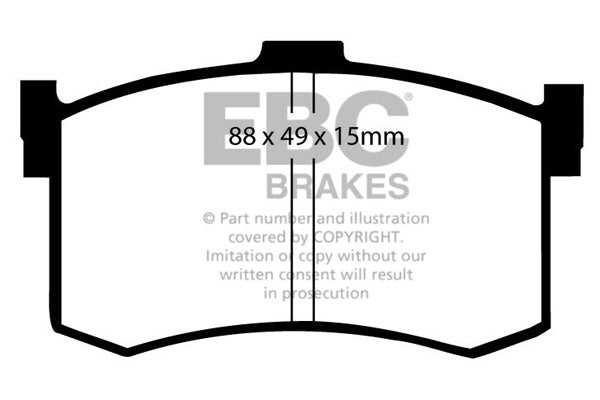 Pastiglie Freno EBC Ultimax DP631 per Honda Legend e Hyundai Sonata