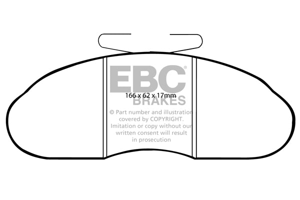 Pastiglie Freno EBC Ultimax DP633 per Renault Trafic, Opel Arena e altre