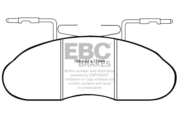 Pastiglie Freno EBC Ultimax DP633/2 per Renault Master e Renault Trafic
