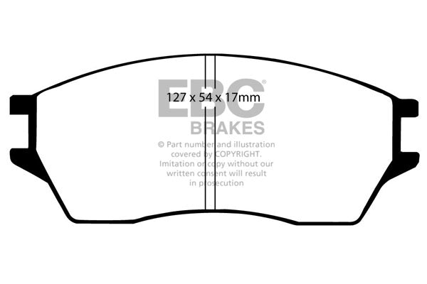 Pastiglie Freno EBC Ultimax DP639 per Honda Prelude