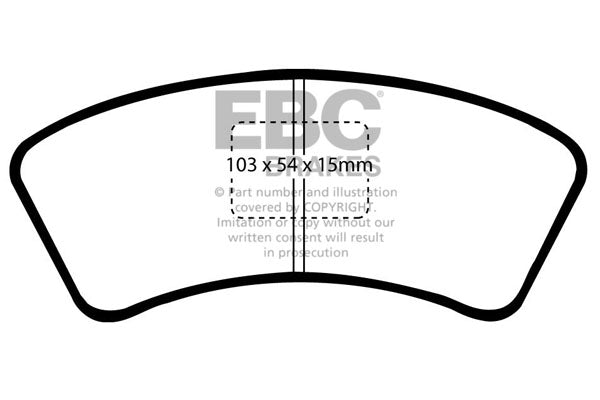 Pastiglie Freno EBC Ultimax DP640 per Mazda 323