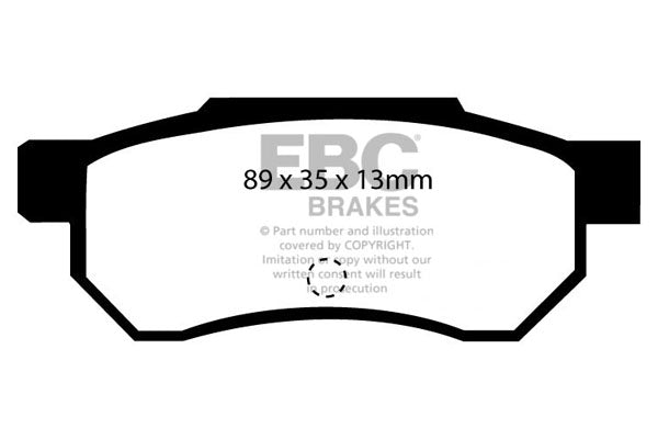 Pastiglie Freno EBC Ultimax DP642 per Honda Accord, Honda Accord Aerodeck e altre