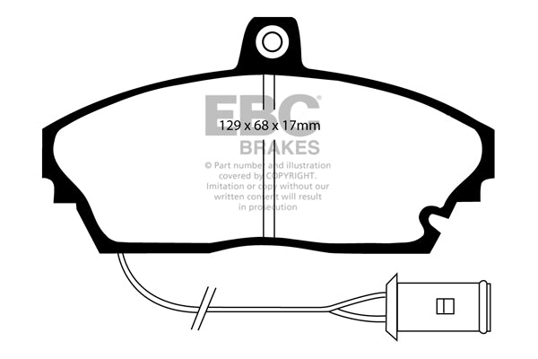 Pastiglie Freno EBC Ultimax DP643 per Rover 800, Tata Safari e altre