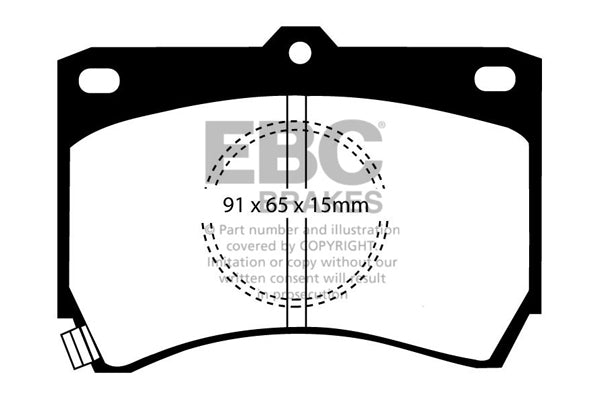 Pastiglie Freno EBC Ultimax DP655 per Mazda 323, Mazda 323 Estate e altre