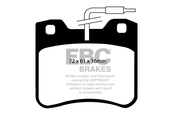 Pastiglie Freno EBC Ultimax DP656 per Citroen AX, Citroen Saxo e altre