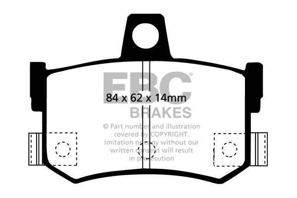 Pastiglie Freno EBC Greenstuff DP2662/2 per Rover 800, MG TF e altre