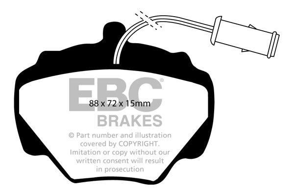 Pastiglie Freno EBC Greenstuff DP6663 per Land Rover Discovery 1 e Land Rover Range Rover