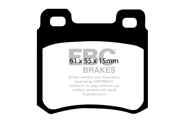 Pastiglie Freno EBC Redstuff DP3671C per Mercedes-Benz Classe C (W202)