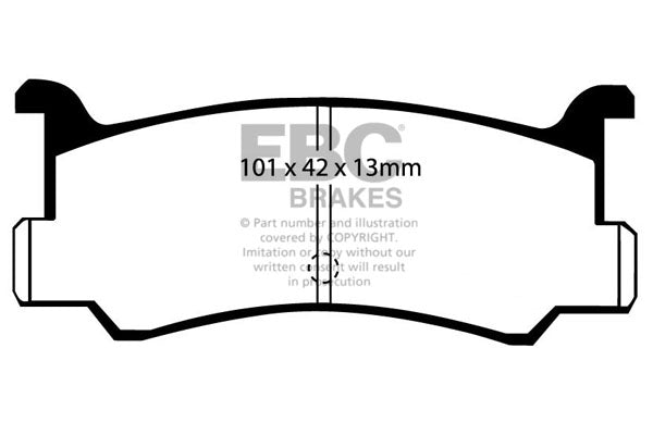 Pastiglie Freno EBC Ultimax DP673 per Mazda 323, Ford Meteor e altre