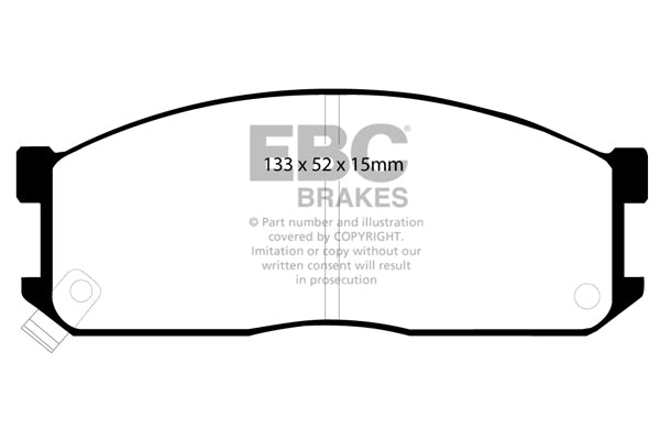 Pastiglie Freno EBC Ultimax DP683 per Mazda Bongo, Mazda Bongo Brawny e altre