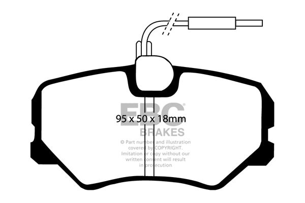 Pastiglie Freno EBC Greenstuff DP2687 per Peugeot 405, Citroen Saxo e altre