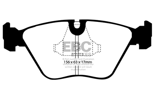 Pastiglie Freno EBC Yellowstuff DP4689/2R per Daimler Sovereign, Jaguar XJ6 e altre