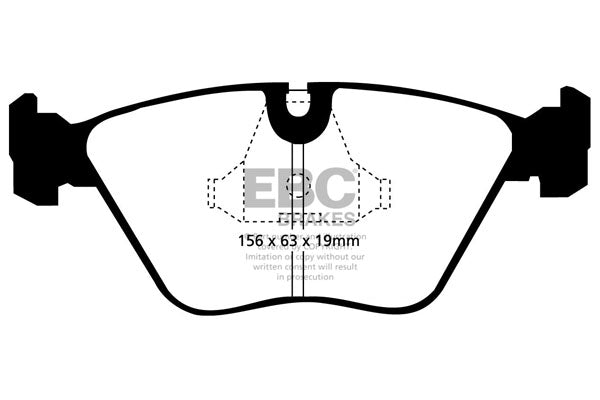 Pastiglie Freno EBC Orangestuff DP9689 per BMW Serie 5 (E34), BMW Serie 7 (E32) e altre