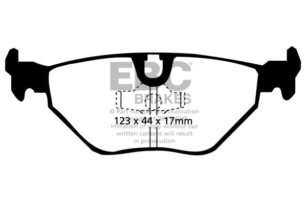Pastiglie Freno EBC Redstuff DP3690C per BMW M3, BMW Alpina B10 (E34) e altre
