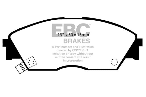 Pastiglie Freno EBC Ultimax DP706 per Honda Civic (4th Gen), Honda Civic CRX e altre